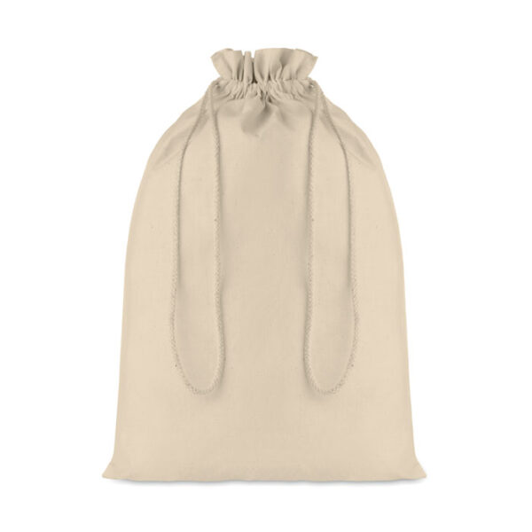 Bolsa de Algodón con Corbata - Natural
